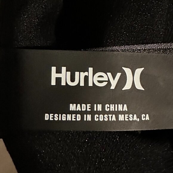 Brand New Stylish Hurley One Piece Black Swimwear UPF 50+ Size M Bathing Suit - Picture 5 of 10